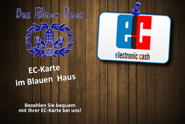 EC-Karte im Blauen Haus