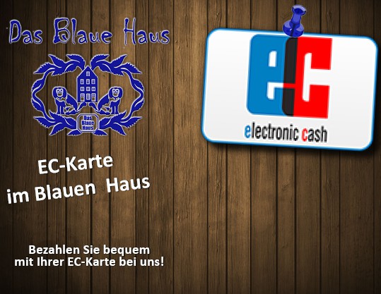 EC-Karte – bequem bezahlen im Blauen Haus